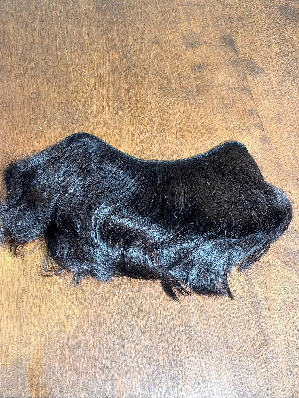 Like New 6” Clip-In Volume Hairpiece Extension - Dark Brown/Black